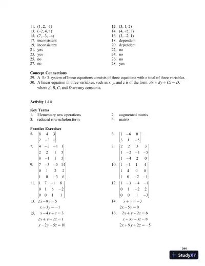 Solution Manual for Mathematics in Action: Algebraic, Graphical, and Trigonometric Problem Solving, 6th Edition - Page 15 preview image