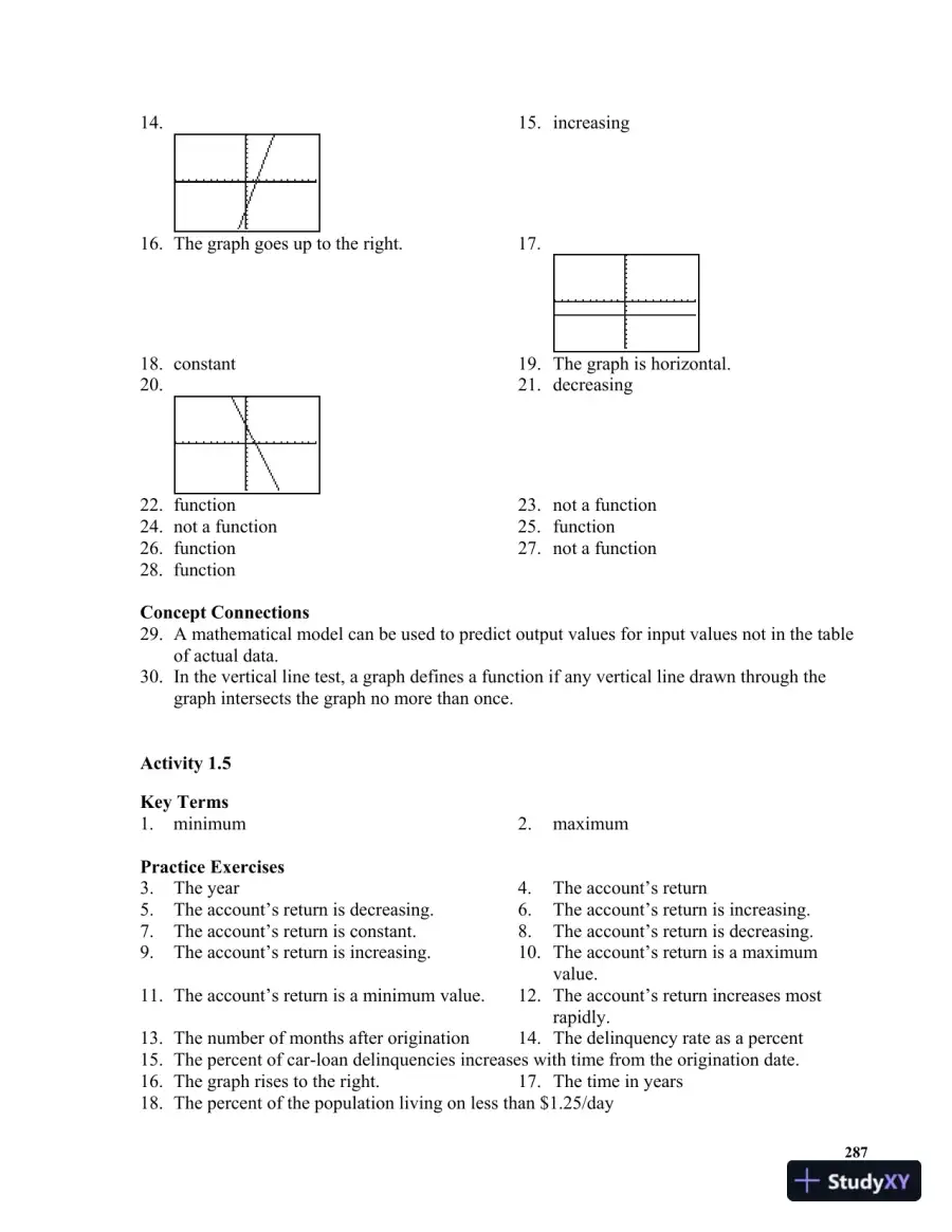 Solution Manual for Mathematics in Action: Algebraic, Graphical, and Trigonometric Problem Solving, 6th Edition, page 7
