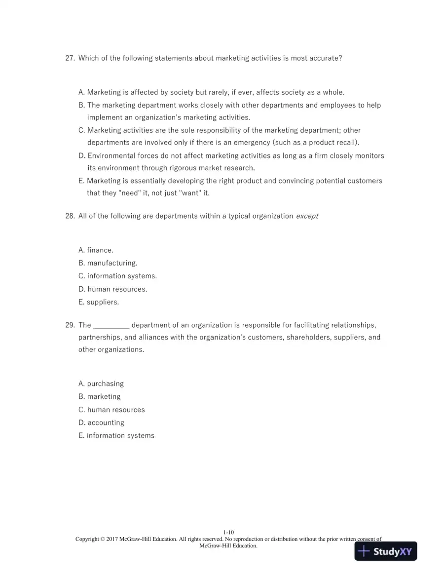 Marketing 13th Edition Test Bank, page 11