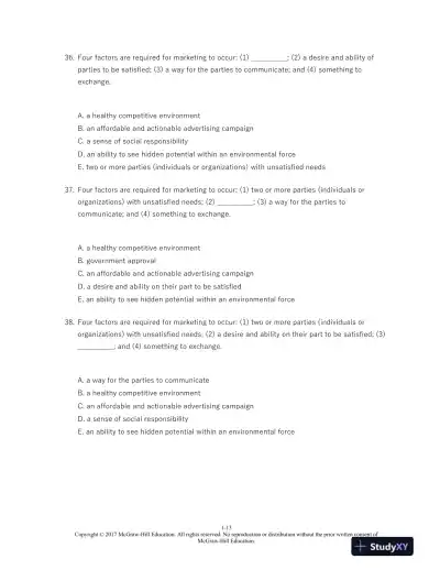 Marketing 13th Edition Test Bank - Page 14 preview image