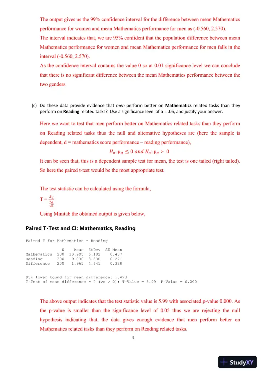 Statistical Analysis of Gender Differences in Employment Competency Scores, page 4