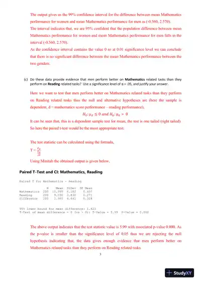 Statistical Analysis of Gender Differences in Employment Competency Scores - Page 4 preview image