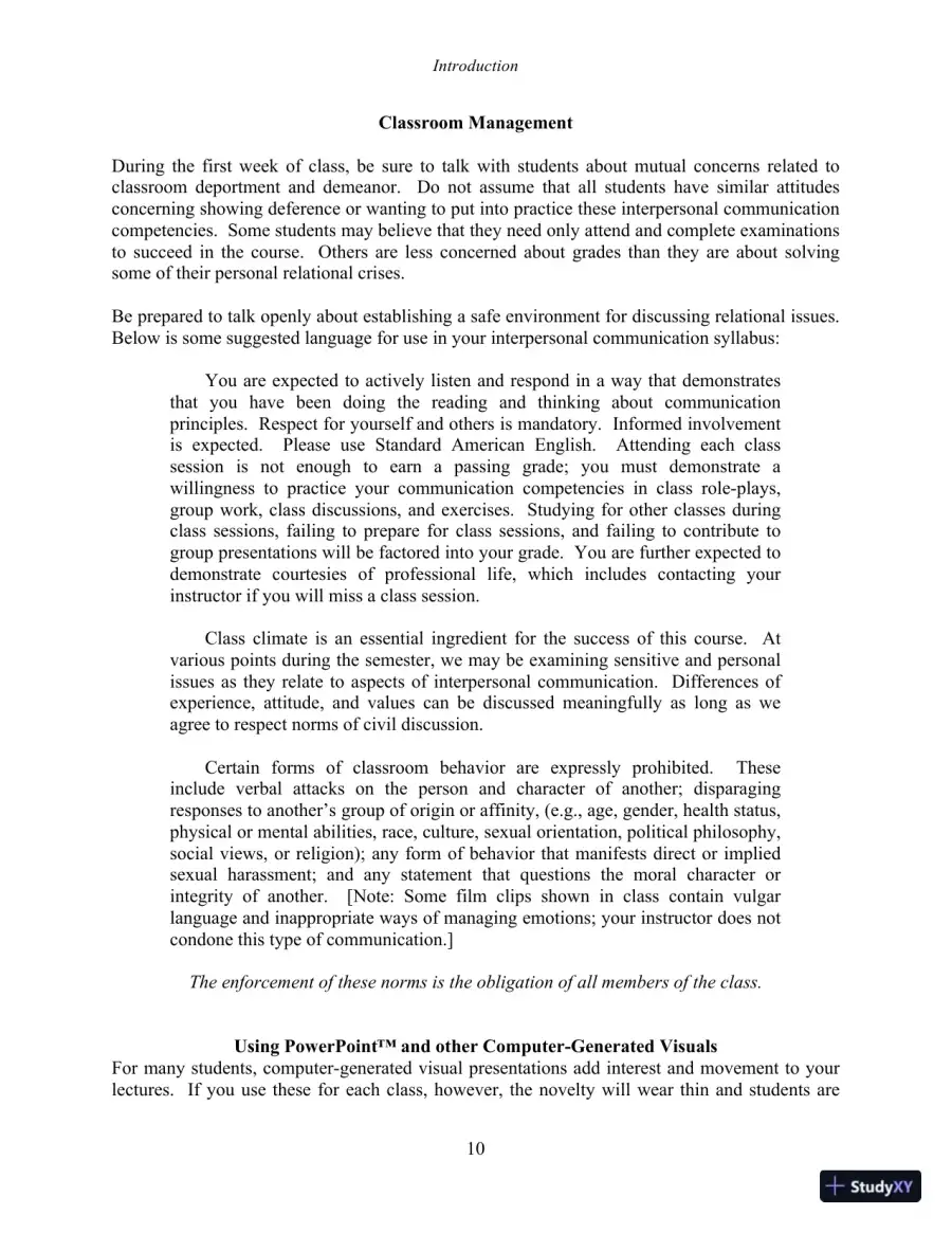 Test Bank for Interpersonal Communication, 7th New International Edition, page 12