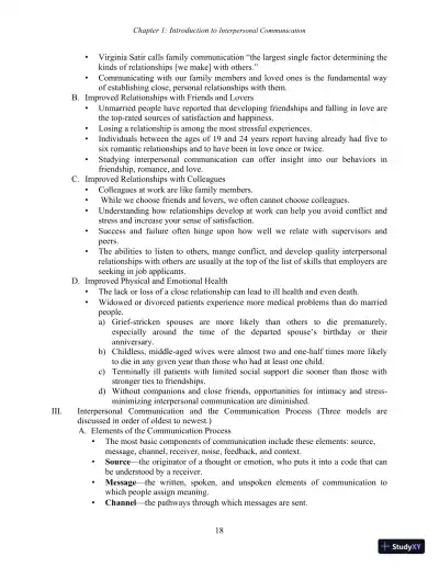 Test Bank for Interpersonal Communication, 7th New International Edition - Page 20 preview image