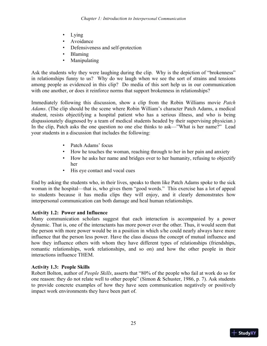 Test Bank for Interpersonal Communication, 7th New International Edition, page 27