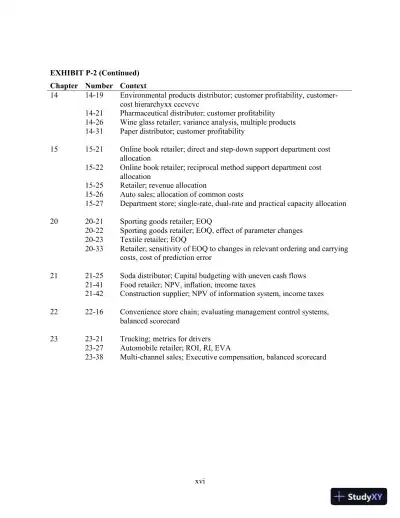 Horngren's Cost Accounting: A Managerial Emphasis, 16th Edition Solution Manual - Page 13 preview image