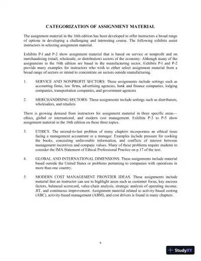Horngren's Cost Accounting: A Managerial Emphasis, 16th Edition Solution Manual - Page 7 preview image