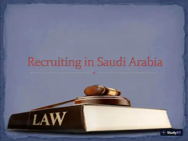 Recruiting In Saudi Arabia - Page 1 preview image