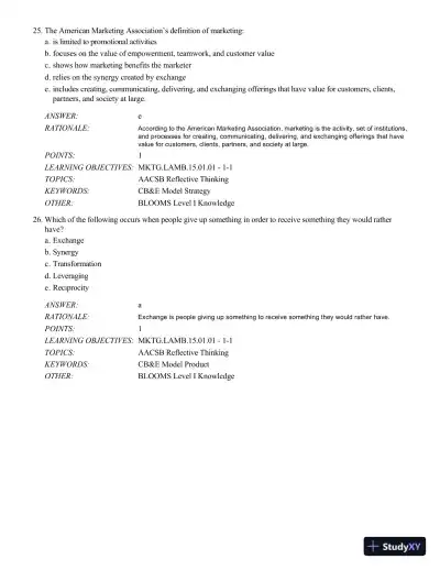 Test Bank For Mktg 8, 8th Edition - Page 10 preview image