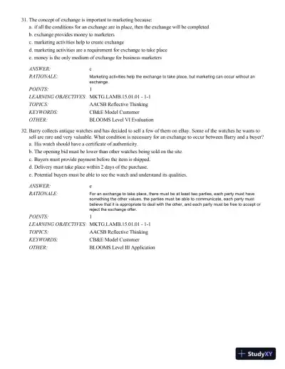 Test Bank For Mktg 8, 8th Edition - Page 13 preview image