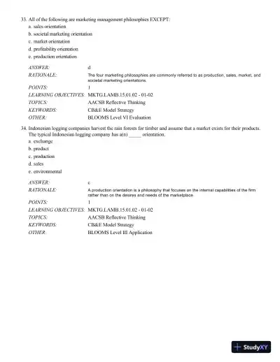 Test Bank For Mktg 8, 8th Edition - Page 14 preview image