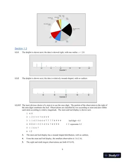 Solution Manual for Introduction to Probability and Statistics, 15th Edition - Page 11 preview image
