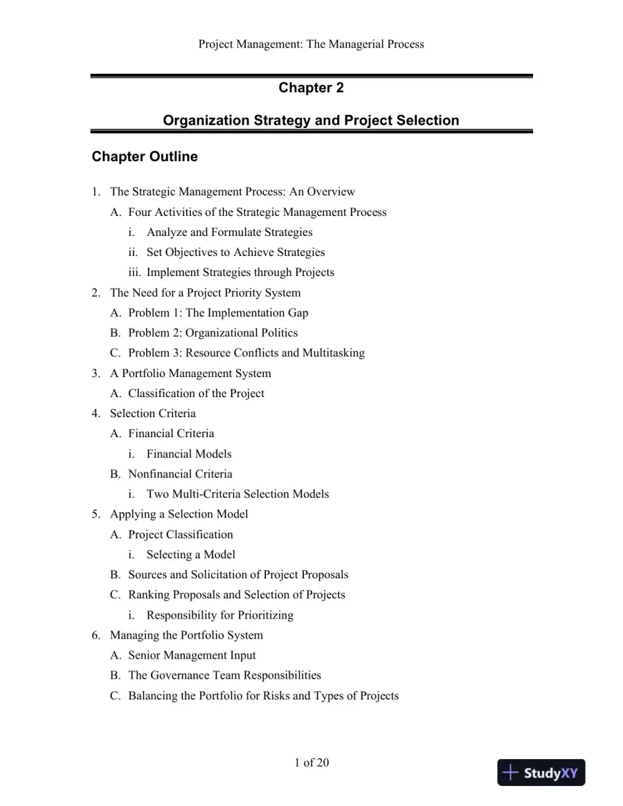 Project Management: The Managerial Process, 7th Edition Solution Manual, page 11
