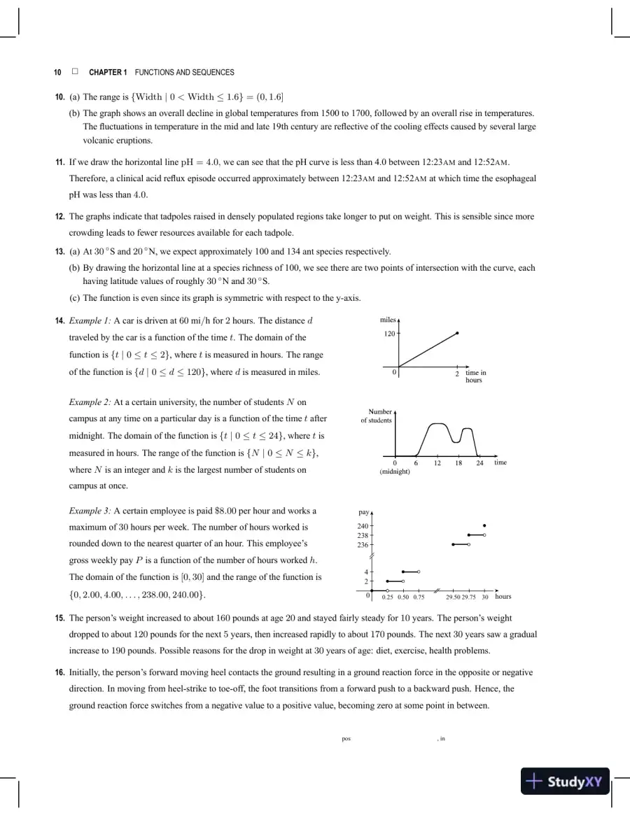Solution Manual for Biocalculus: Calculus, Probability, and Statistics for the Life Sciences, 1st Edition, page 11