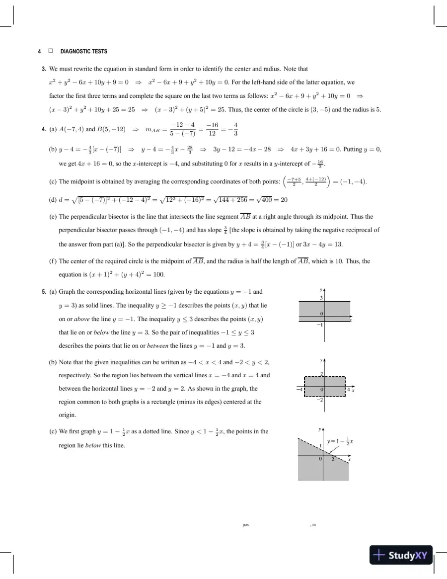 Solution Manual for Biocalculus: Calculus, Probability, and Statistics for the Life Sciences, 1st Edition, page 5
