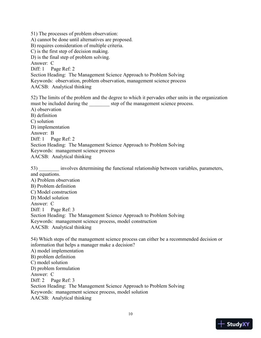 Test Bank for Introduction to Management Science, 13th Edition, page 11