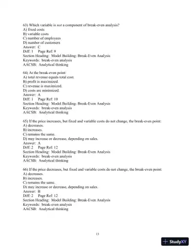 Test Bank for Introduction to Management Science, 13th Edition - Page 14 preview image