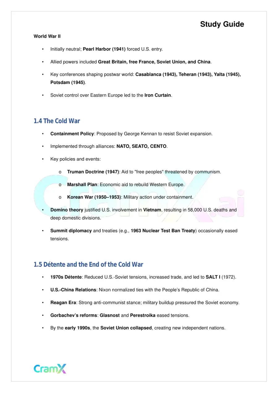 American Government - Foreign Policy, page 2