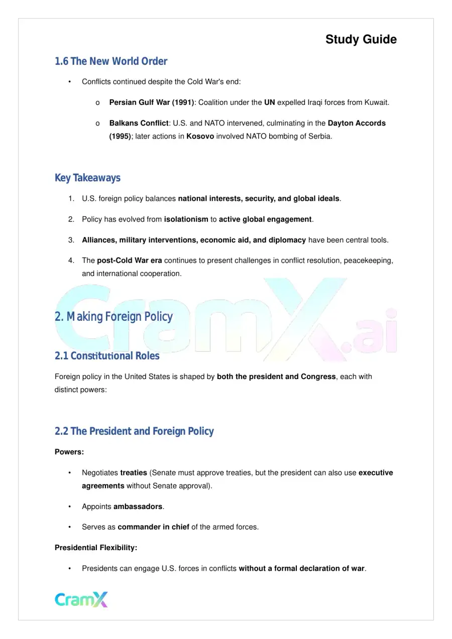 American Government - Foreign Policy, page 3