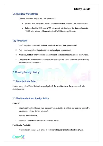 American Government - Foreign Policy - Page 3 preview image