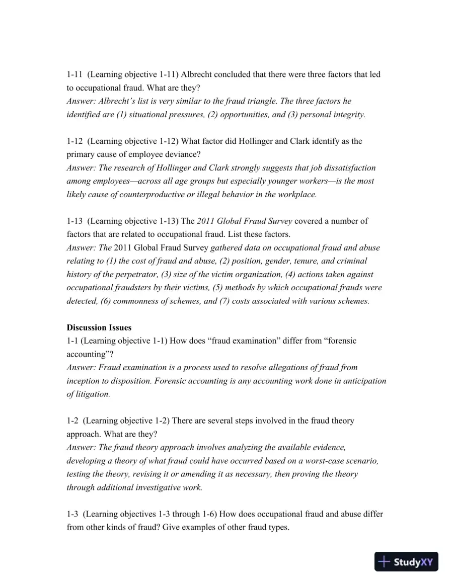 Principles of Fraud Examination 4th Edition Solution Manual, page 4