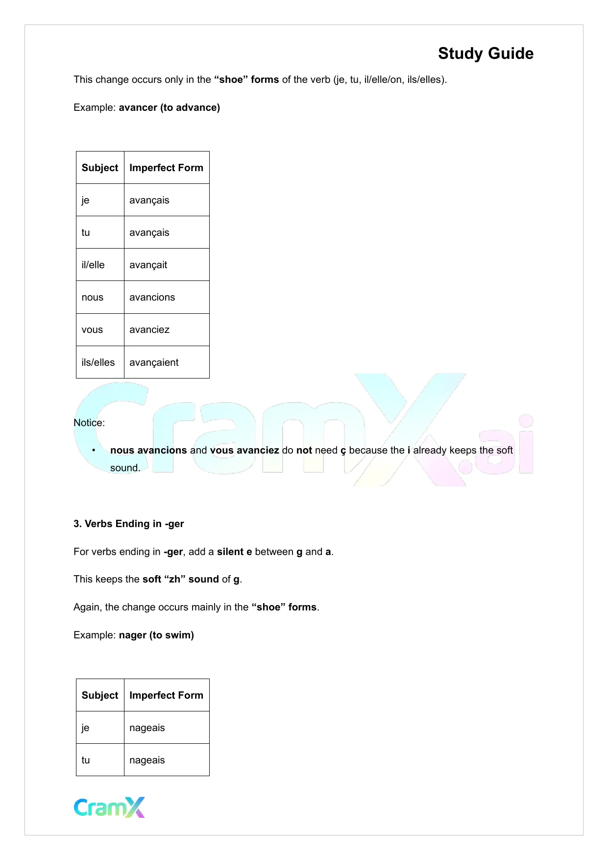 French I - The Imperfect - Page 6 preview image