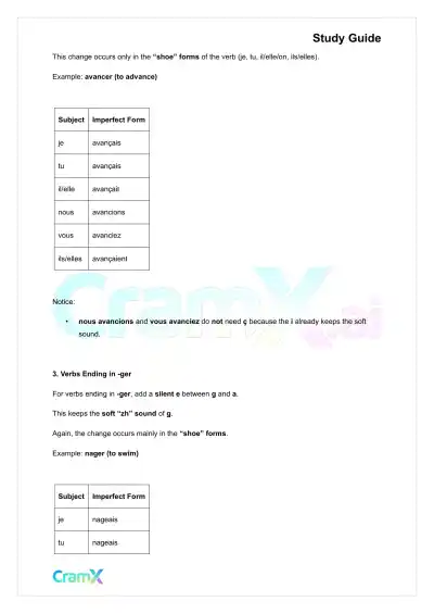 French I - The Imperfect - Page 6 preview image