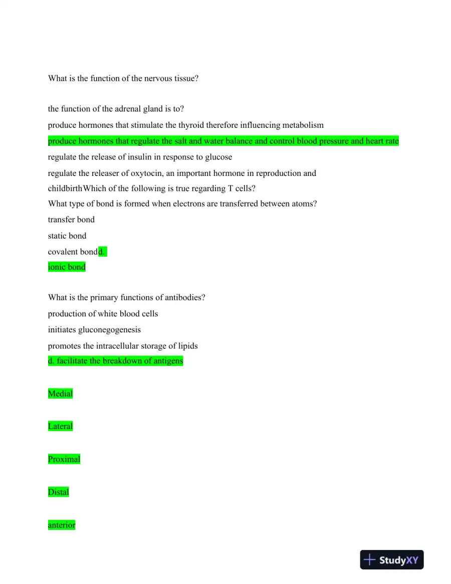ATI Comprehensive TEAS With Answers (500 Solved Questions), page 10