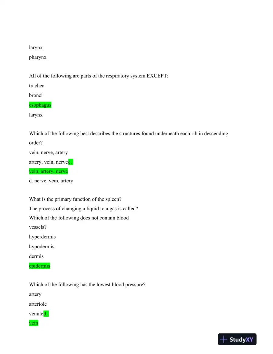 ATI Comprehensive TEAS With Answers (500 Solved Questions), page 7