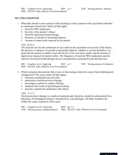 Test Bank For Principles of Anatomy and Physiology, 15th Edition - Page 10 preview image