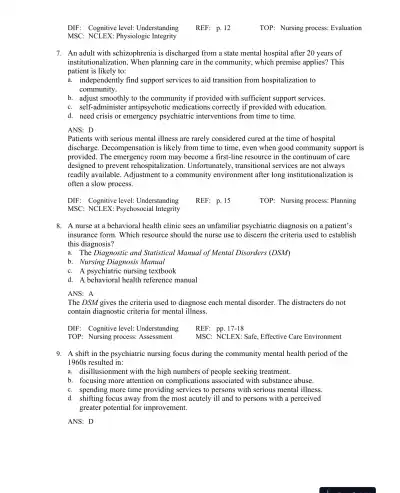 Test Bank For Principles of Anatomy and Physiology, 15th Edition - Page 13 preview image