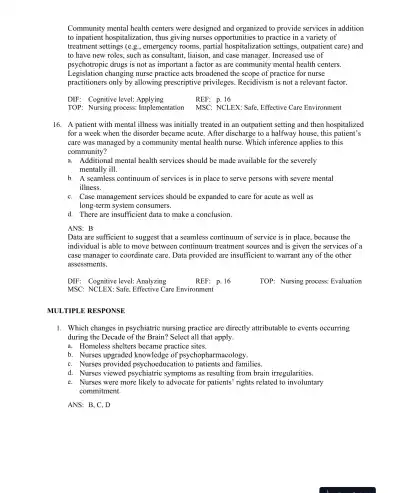Test Bank For Principles of Anatomy and Physiology, 15th Edition - Page 16 preview image
