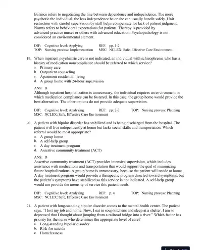 Test Bank For Principles of Anatomy and Physiology, 15th Edition - Page 8 preview image