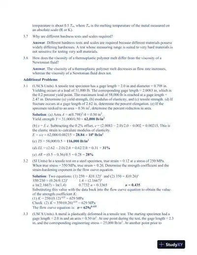 Solution Manual For Fundamentals of Modern Manufacturing: Materials, Processes, and Systems, 7th Edition - Page 11 preview image