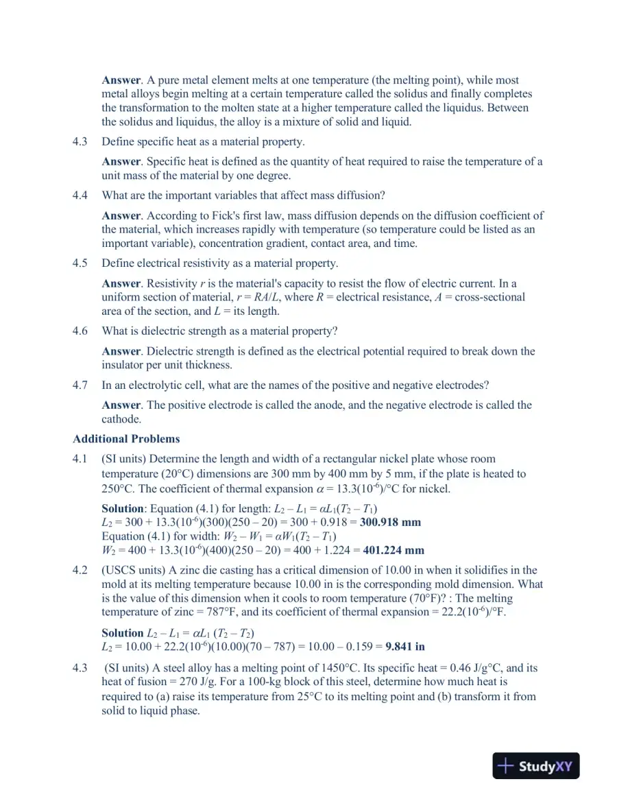 Solution Manual For Fundamentals of Modern Manufacturing: Materials, Processes, and Systems, 7th Edition, page 15