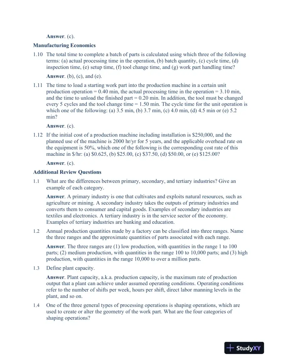 Solution Manual For Fundamentals of Modern Manufacturing: Materials, Processes, and Systems, 7th Edition, page 3