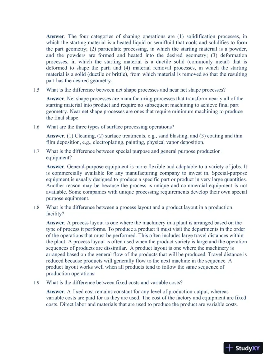 Solution Manual For Fundamentals of Modern Manufacturing: Materials, Processes, and Systems, 7th Edition, page 4