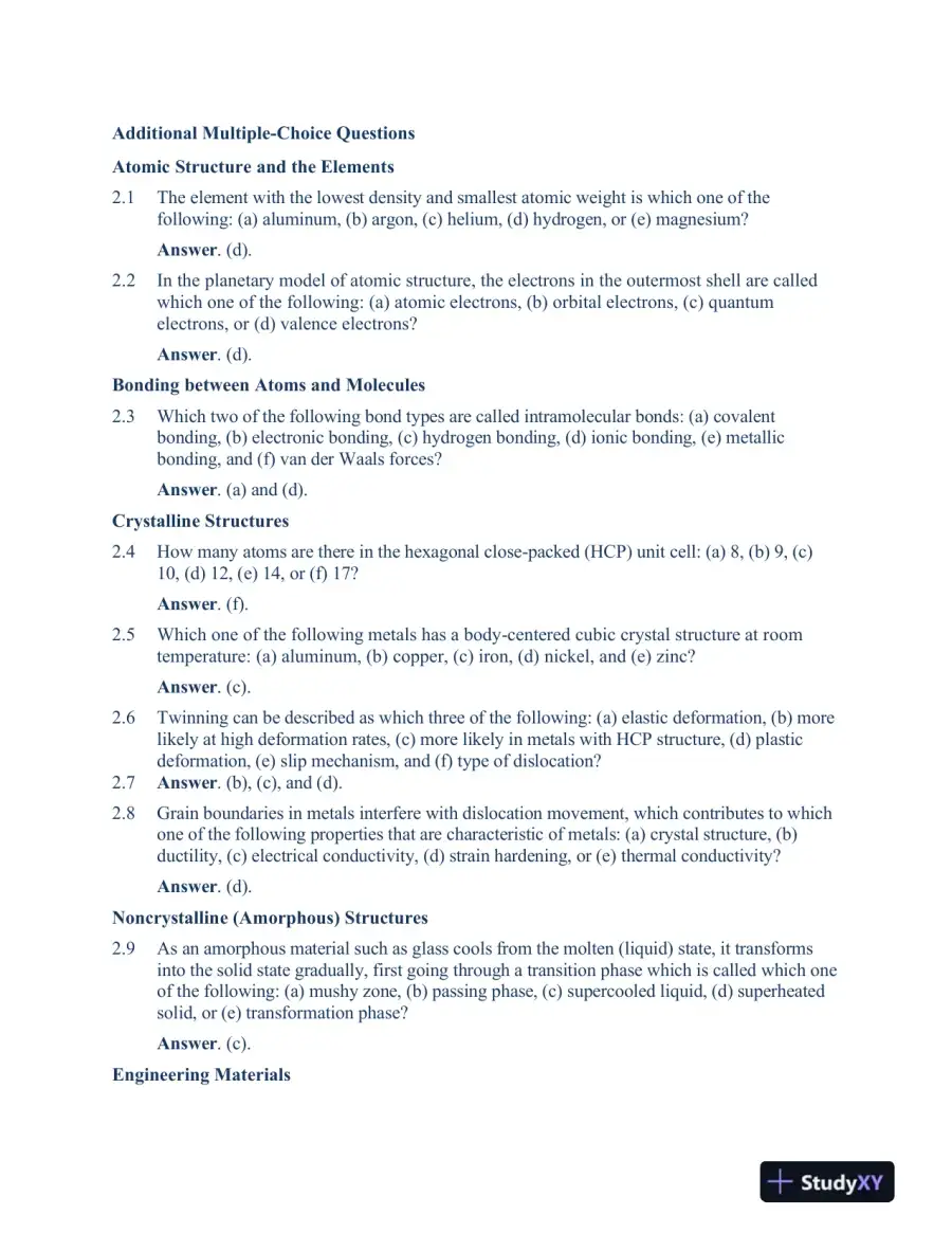 Solution Manual For Fundamentals of Modern Manufacturing: Materials, Processes, and Systems, 7th Edition, page 7