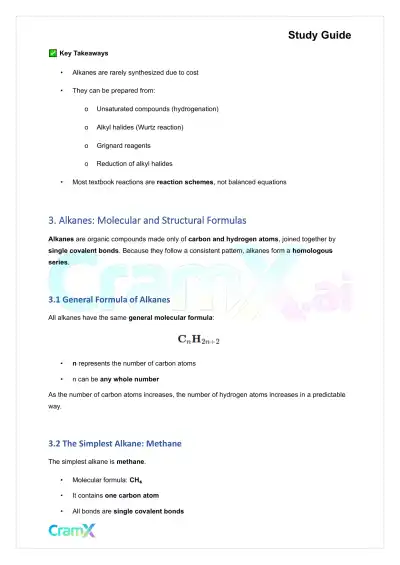 Organic Chemistry I - Structure and Properties of Alkanes - Page 5 preview image