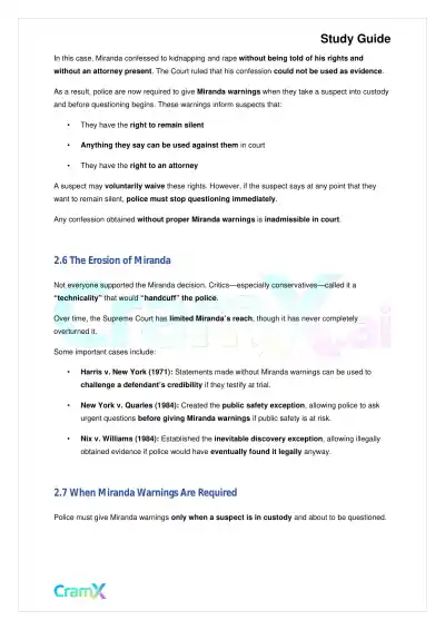 Criminal Justice - Police Powers and Citizens' Rig - Page 5 preview image