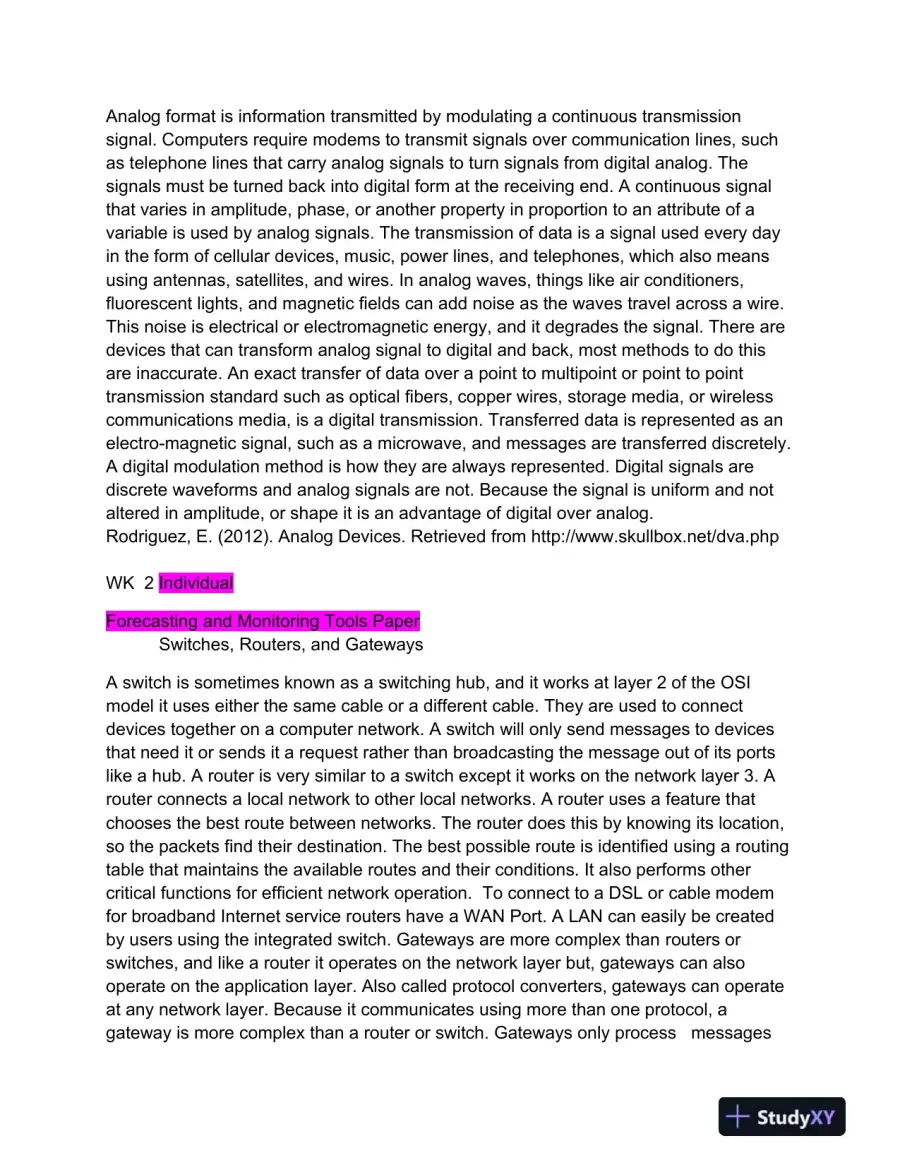 NTC/409 Global Network Architecture and Design, page 5
