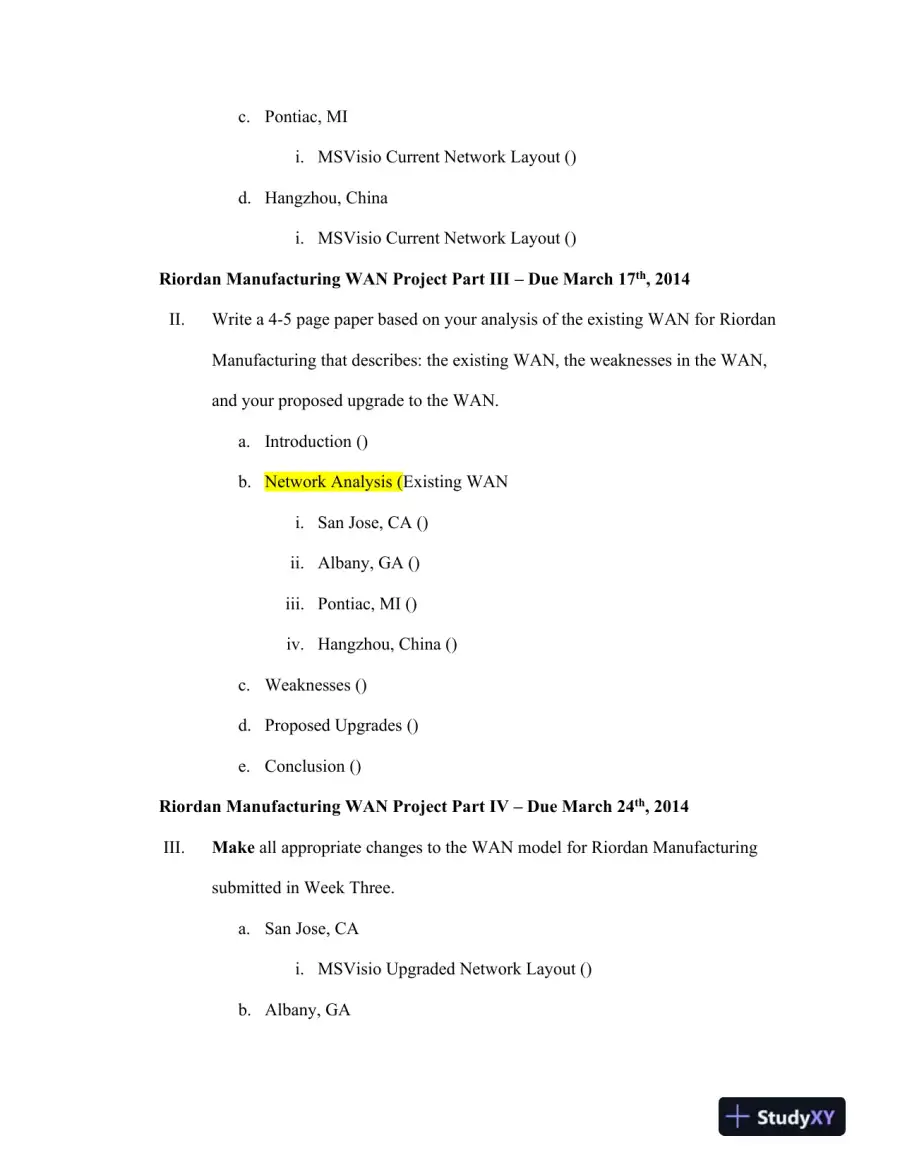 NTC/409 Global Network Architecture and Design, page 7