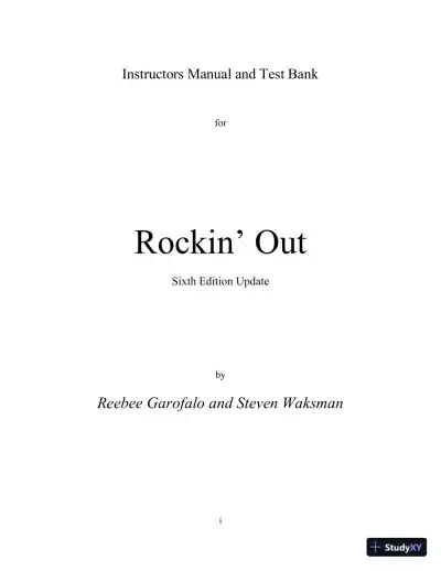 Popular Music in the U.S.A, Updated Edition, 6th Edition Class Notes - Page 1 preview image