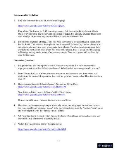 Popular Music in the U.S.A, Updated Edition, 6th Edition Class Notes - Page 16 preview image