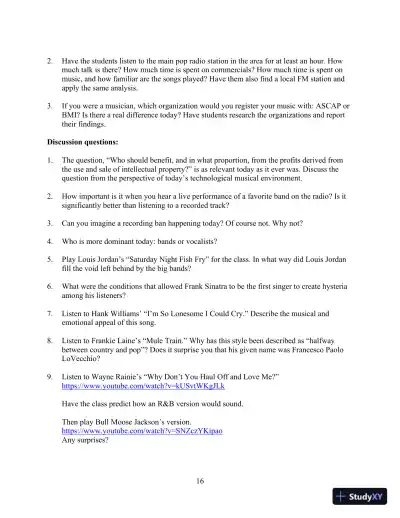 Popular Music in the U.S.A, Updated Edition, 6th Edition Class Notes - Page 21 preview image