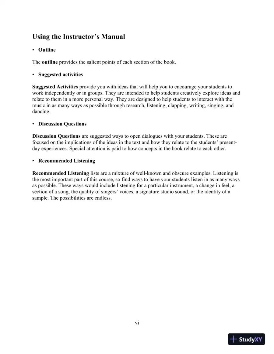 Popular Music in the U.S.A, Updated Edition, 6th Edition Class Notes, page 5