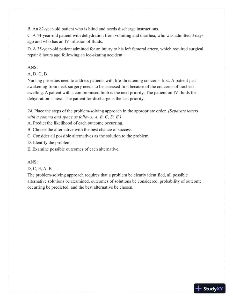 Test Bank for Critical Thinking, Clinical Reasoning, and Clinical Judgment: A Practical Approach, 7th Edition (Chapters 1-7), page 18