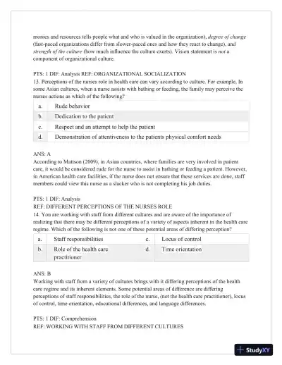 Test Bank for Critical Thinking, Clinical Reasoning, and Clinical Judgment: A Practical Approach, 7th Edition (Chapters 1-7) - Page 24 preview image
