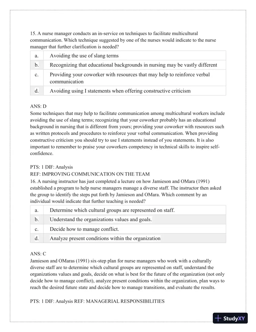 Test Bank for Critical Thinking, Clinical Reasoning, and Clinical Judgment: A Practical Approach, 7th Edition (Chapters 1-7), page 25
