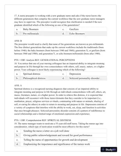 Test Bank for Critical Thinking, Clinical Reasoning, and Clinical Judgment: A Practical Approach, 7th Edition (Chapters 1-7) - Page 26 preview image